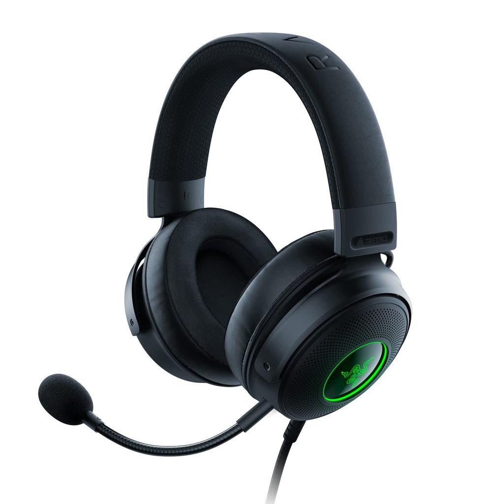 Kraken V3 X Wired USB Gaming Headset (Ultra-Lightweight at 285g, Triforce 40 mm Drivers, HyperClear Cardioid Microphone, 7.1 Surround Sound, Chroma RGB) Black