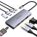 Promate MediaHub-C6 - 6-in-1 Highly Versatile USB-C Media Hub with 100W Power Delivery