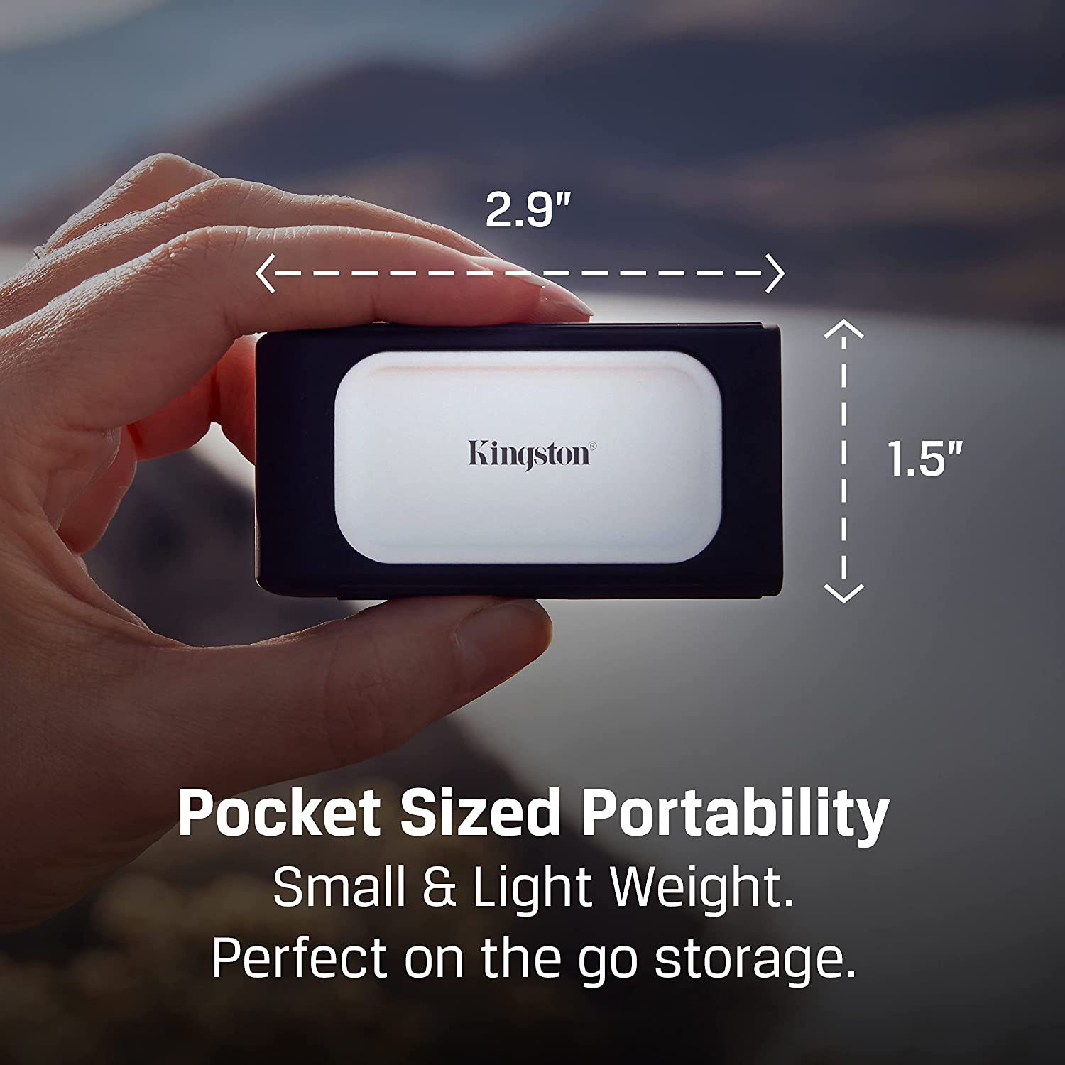 Kingston XS2000 2TB High Performance Portable SSD with USB-C