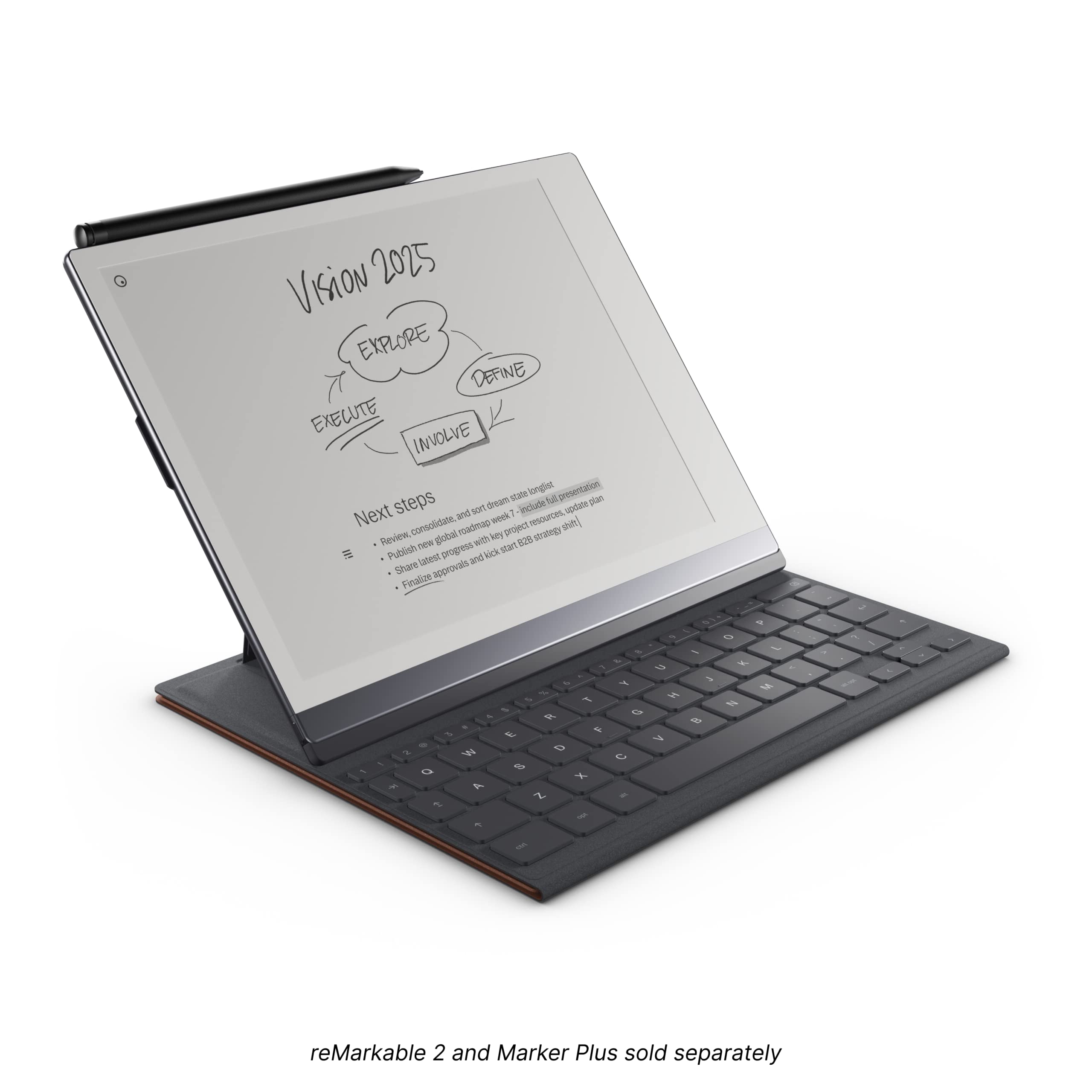 reMarkable - Type Folio - Tactile keyboard and sturdy protection for your paper tablet - Black Ink, RM810