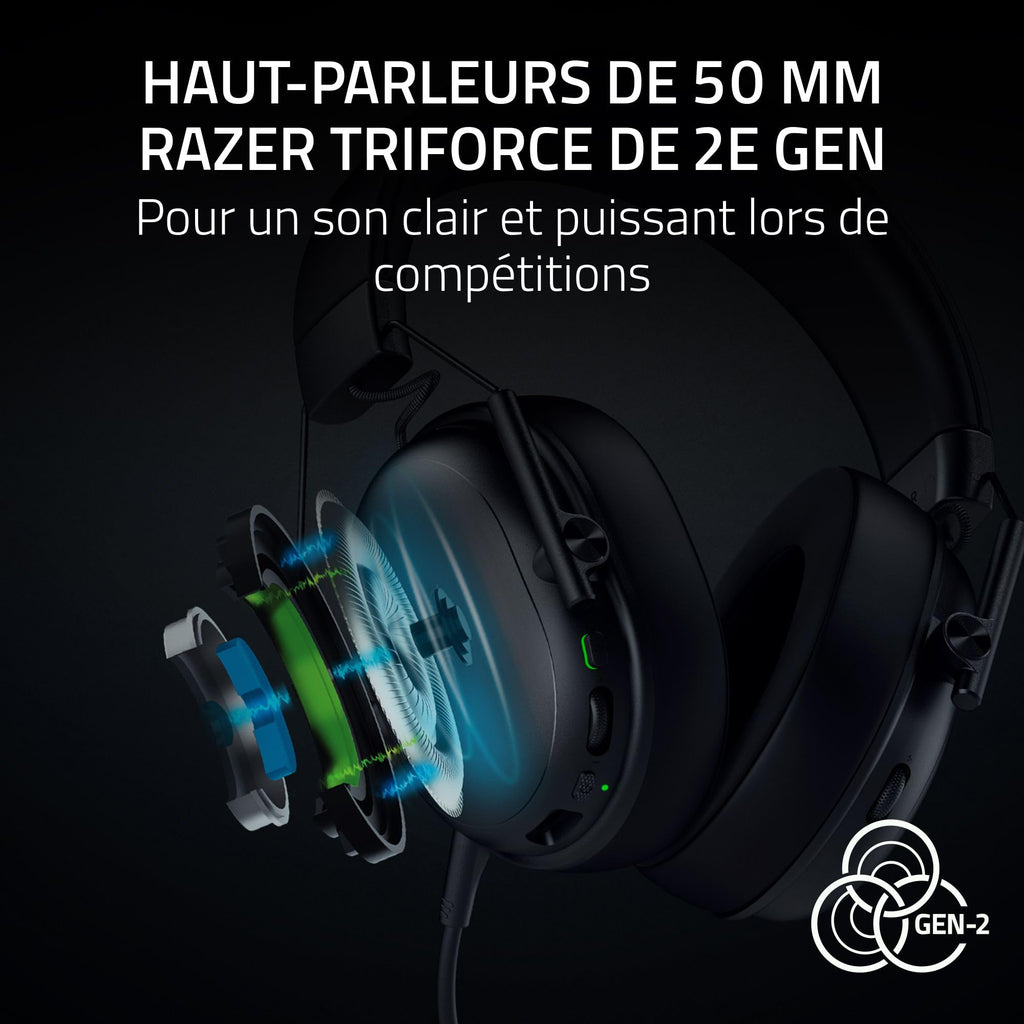 Razer BlackShark V3 X HyperSpeed - HyperSpeed Wireless Gaming Headset for PC: 50mm Drivers - Cardioid Mic - 2.4 GHz, Bluetooth, USB - Works with Mac, PS5, Nintendo