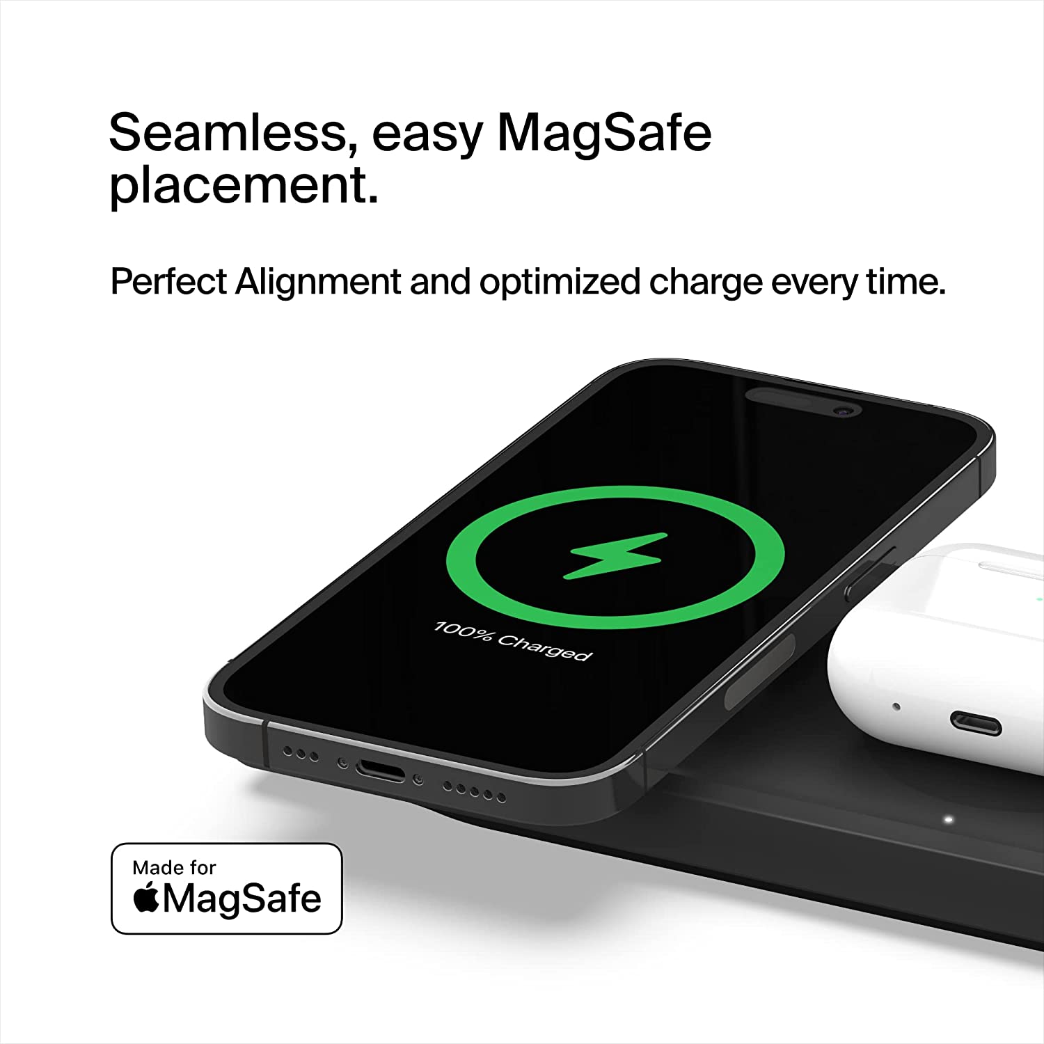 Belkin BoostCharge Pro 3-in-1 Wireless Charging Pad|White