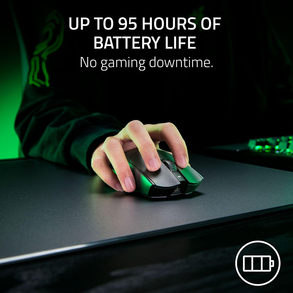 Razer Viper V3 Pro - Black Ultra-lightweight Wireless Symmetrical Esports Mouse 54 G Ultra-Lightweight Design Razer™ Focus Pro 35K Optical Sensor Gen-2 Razer™ HyperPolling 8K Hz Technology