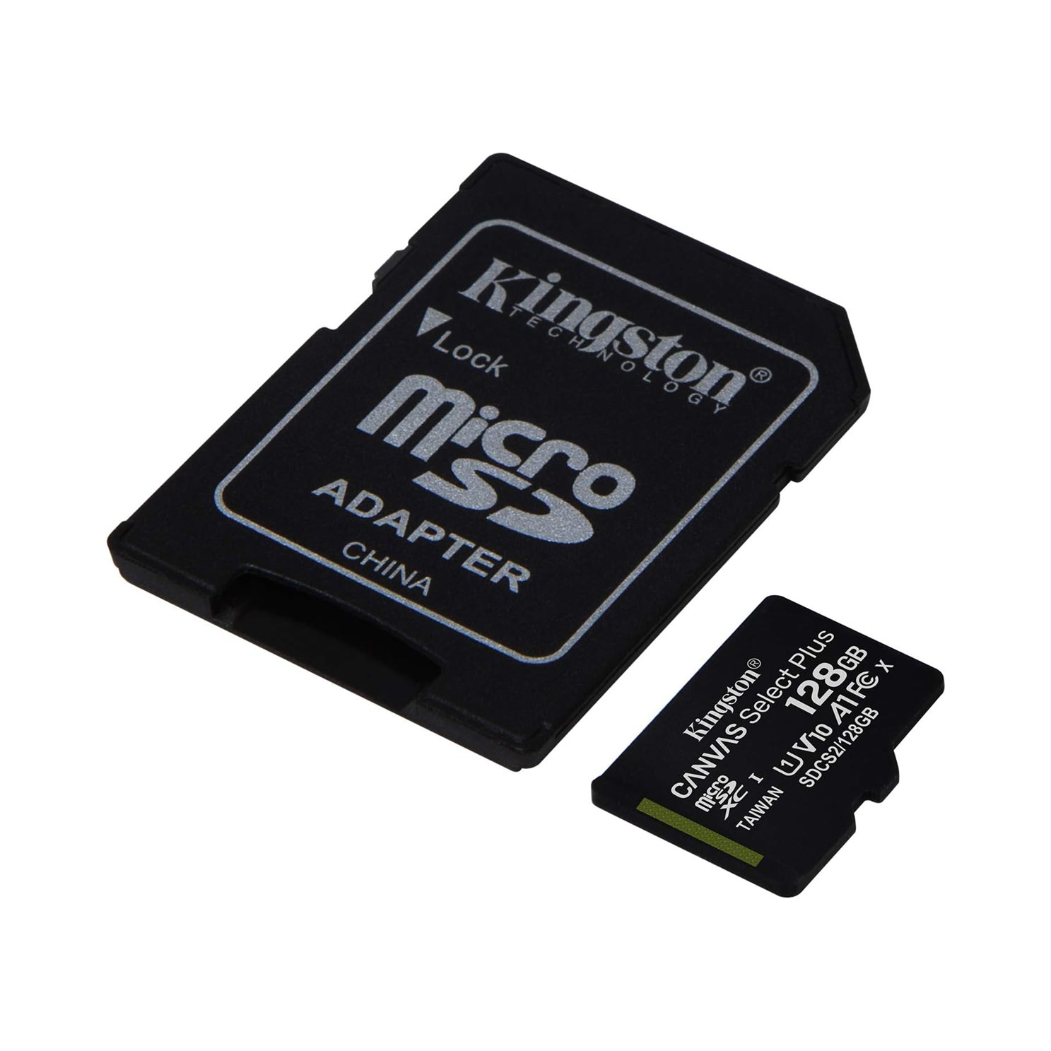 Kingston 128GB Canvas Select Plus UHS-I microSDXC Memory Card with SD Adapter