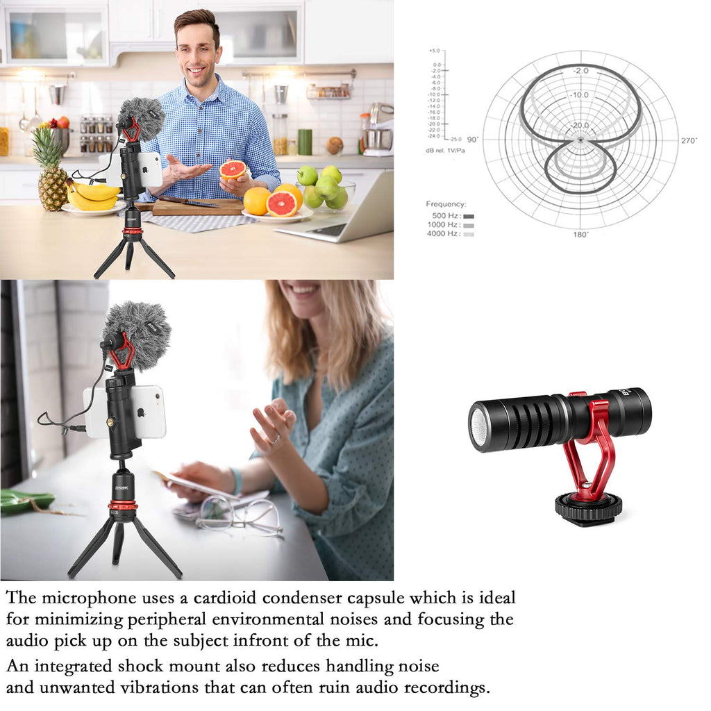 Boya By-Mm1 Video Microphone For Smartphones And DSLR'S