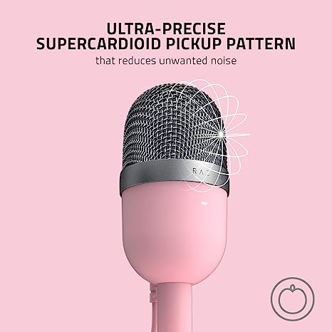 Razer Seiren Mini-Ultra Compact Condenser Microphone-Frml Packing White