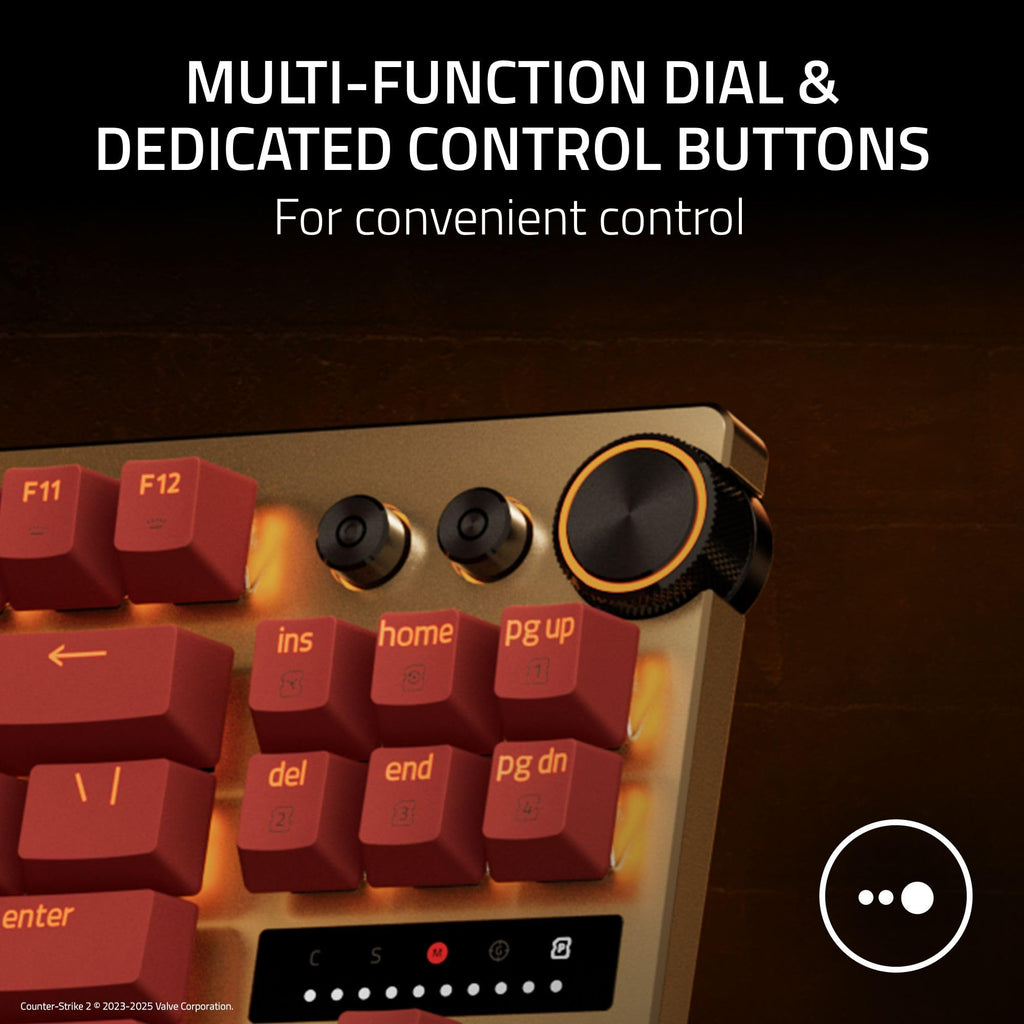 Razer Huntsman V3 Pro Tenkeyless Analog -Optical Esports Keyboard - Counter-Strike 2 Edition