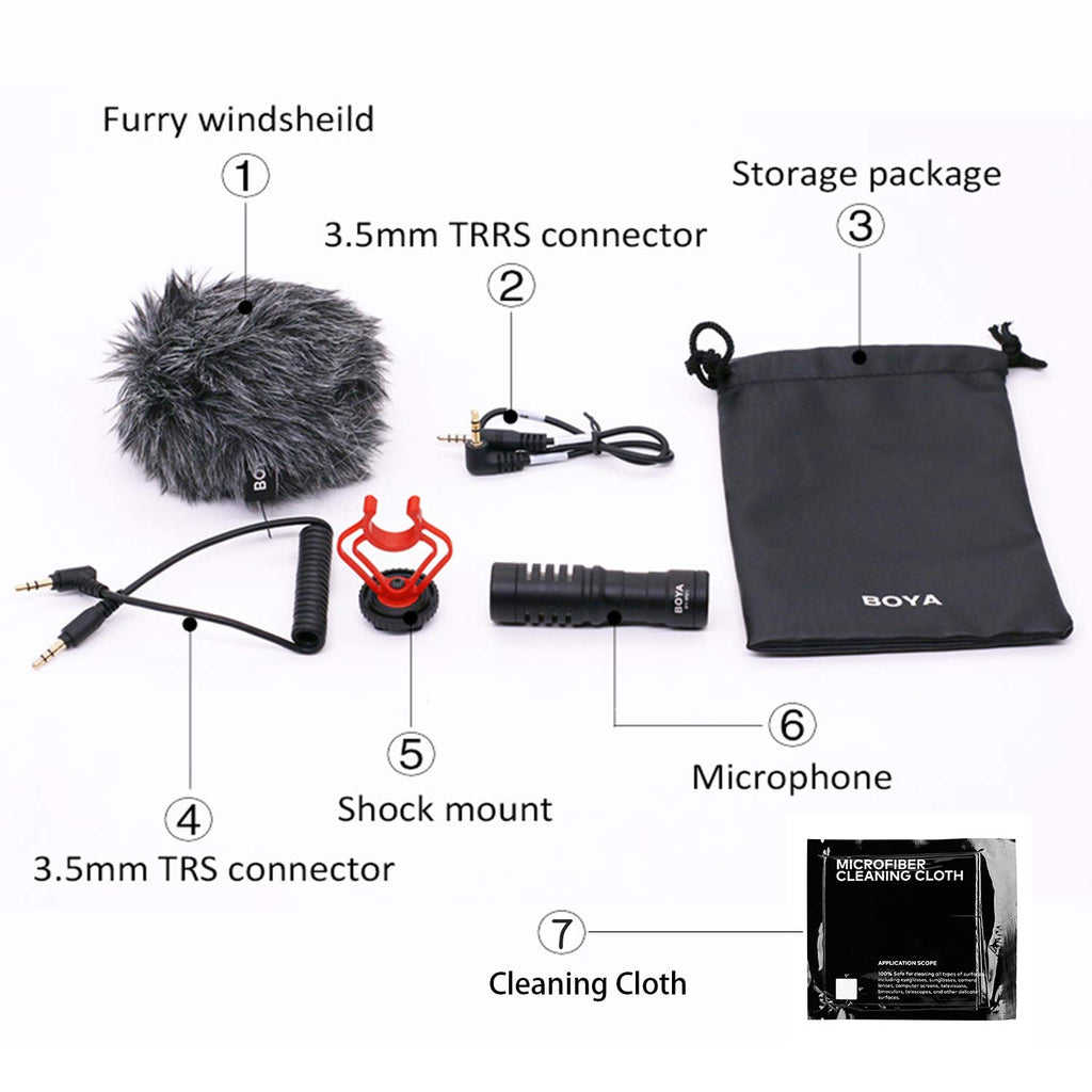 Boya By-Mm1 Video Microphone For Smartphones And DSLR'S