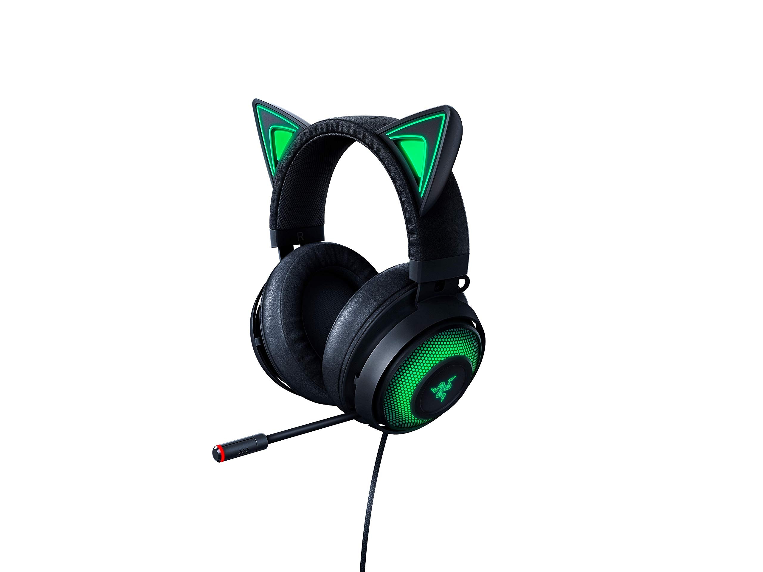 Kraken V3 X Wired USB Gaming Headset (Ultra-Lightweight at 285g, Triforce 40 mm Drivers, HyperClear Cardioid Microphone, 7.1 Surround Sound, Chroma RGB) Black