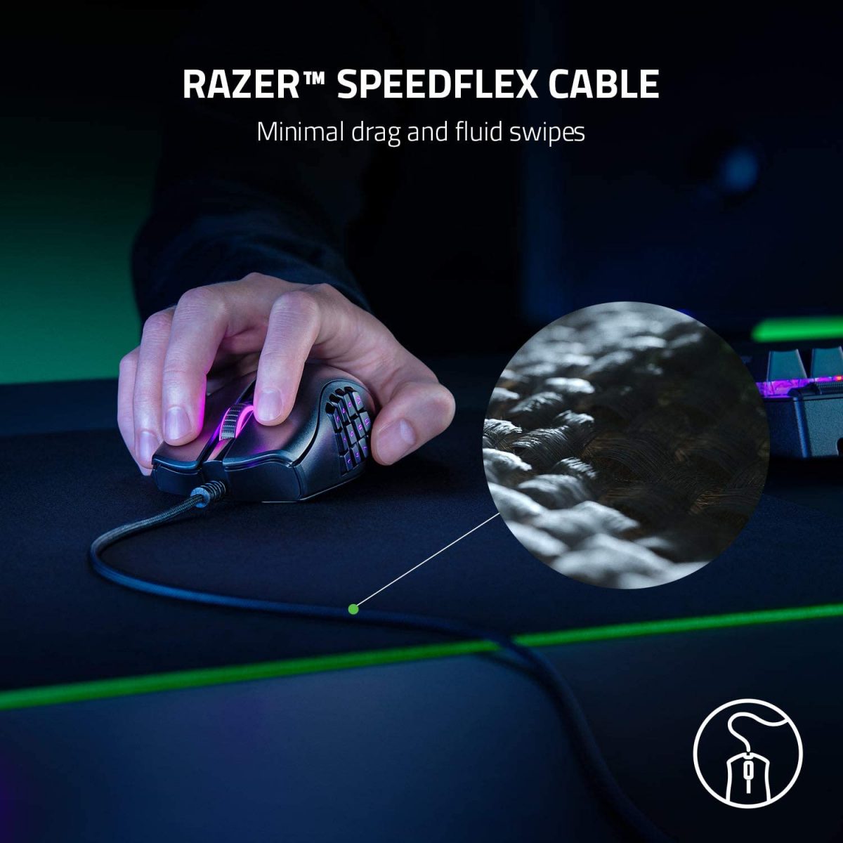 Razer Naga X - Wired MMO Gaming Mouse