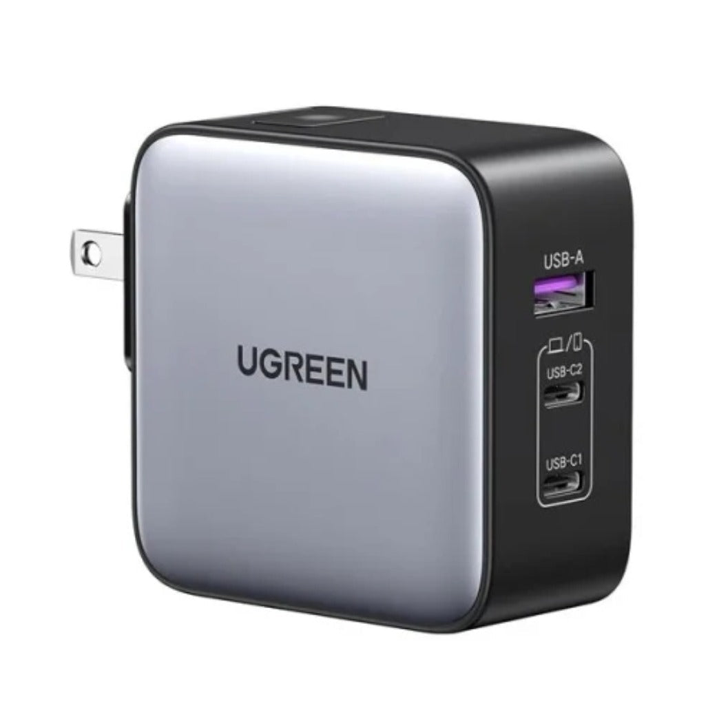 Ugreen 65W GaN Travel Charger – 3-Port Fast Charging Adapter with International Plugs