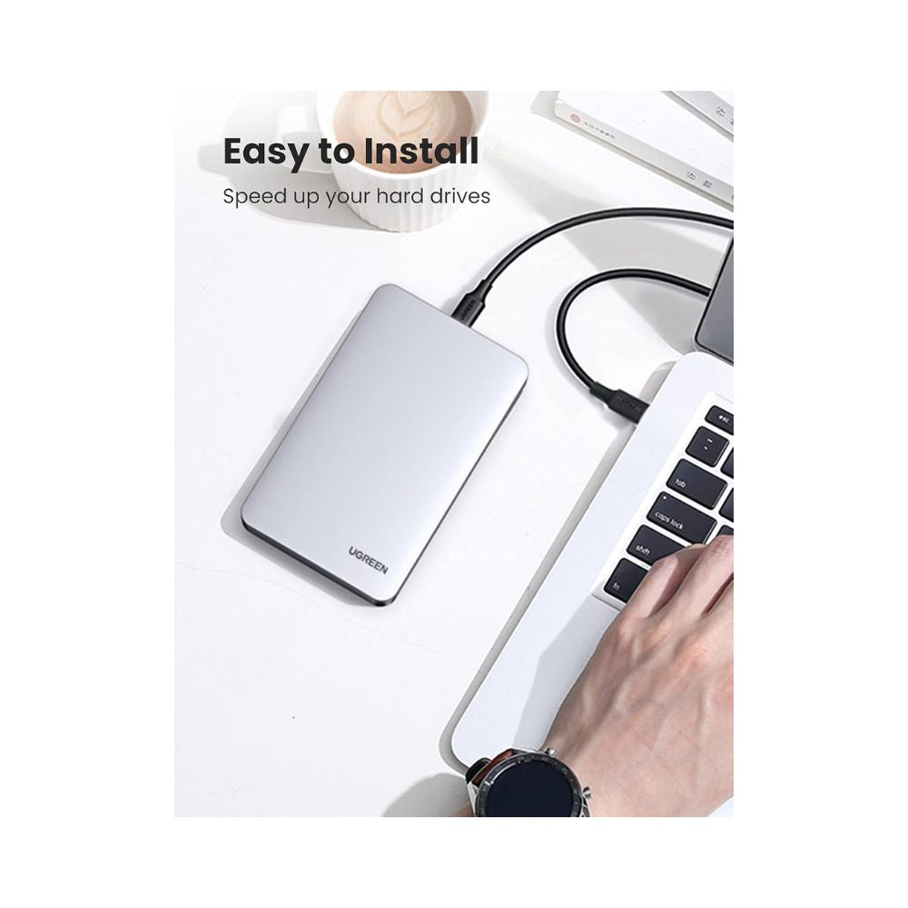 UGREEN USB C Hard Drive Enclosure for 2.5" SATA SSD HDD Aluminum USB C to SATA Adapter