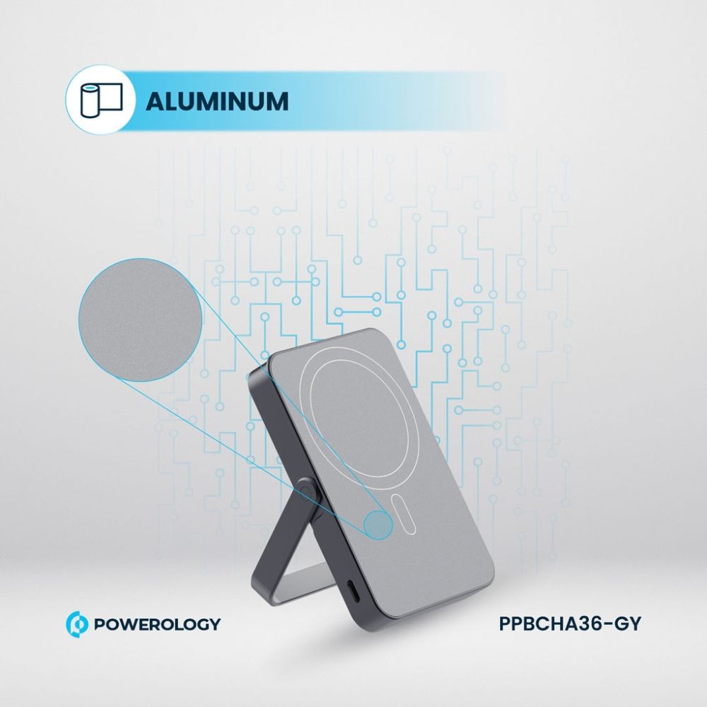 Powerology 10000mAh MagSafe Power Glass Surface