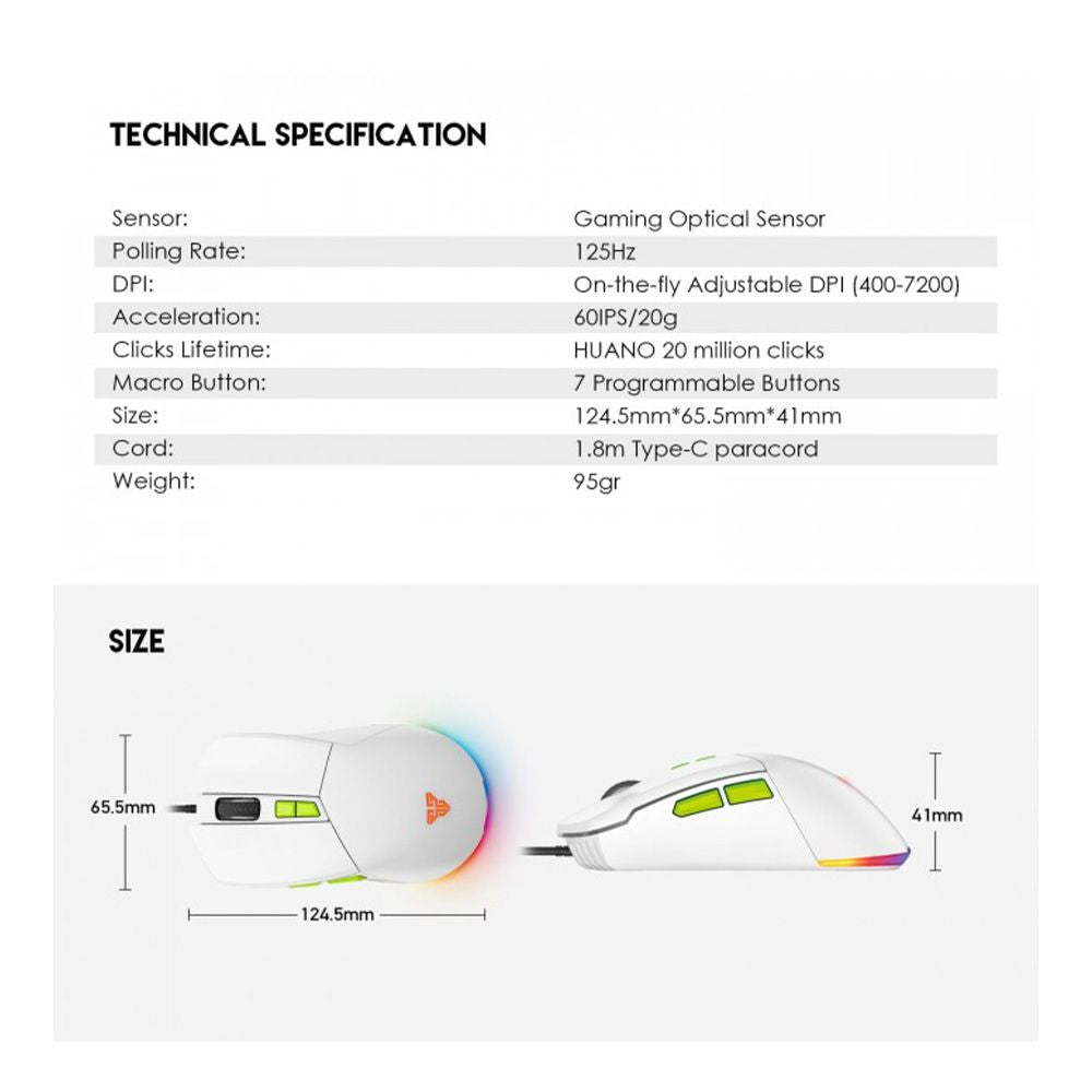 Fantech VX6 PHANTOM II Macro RGB Gaming Mouse