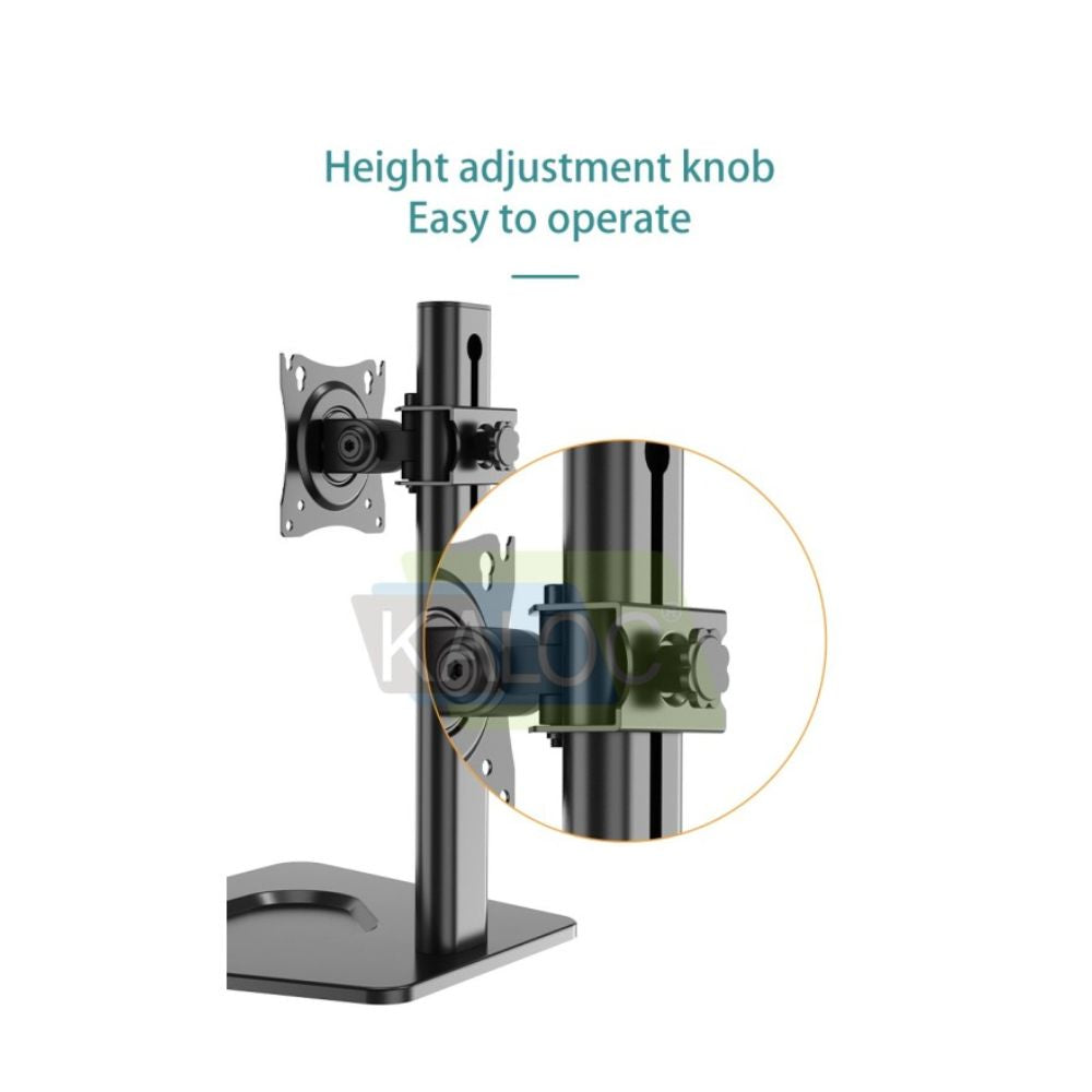 KALOC DZ100T Single Monitor Arm,Easy Adjustment, for Screens 17 to 32 Inches