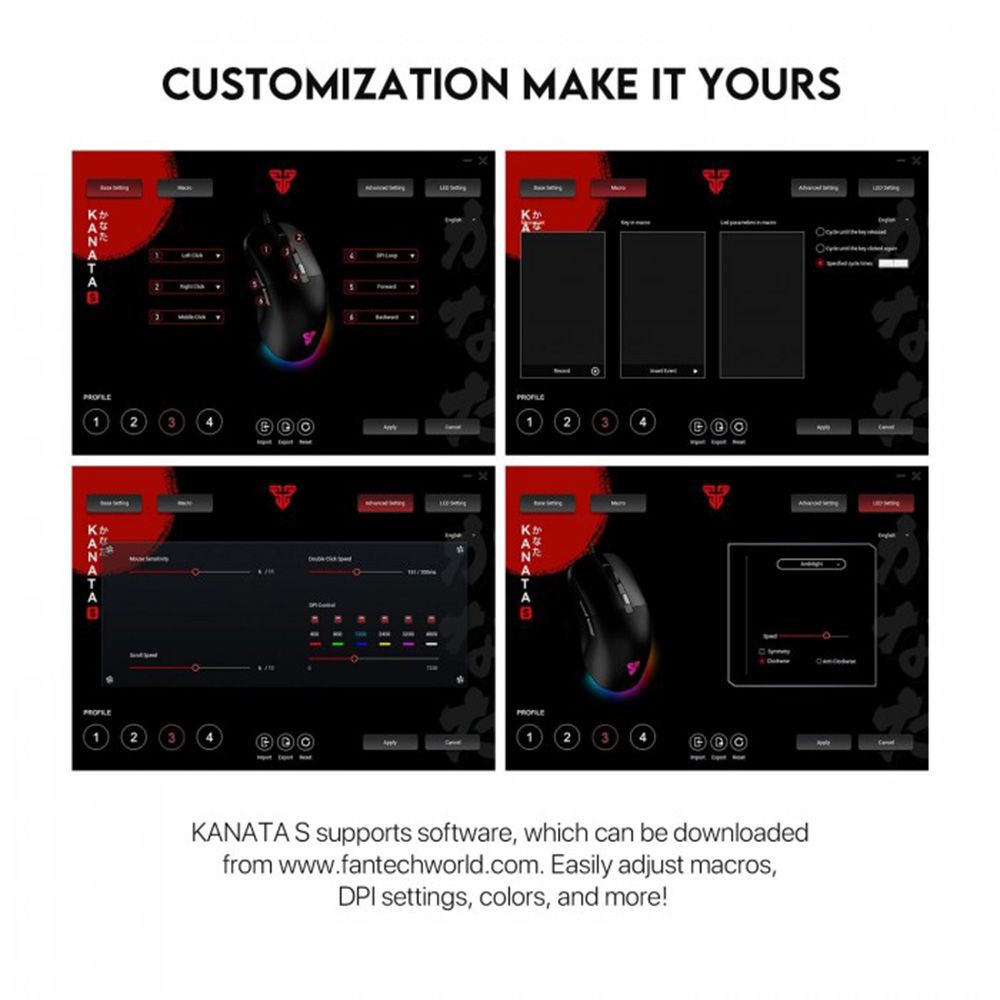 Fantech VX9S KANATA S - RGB Gaming Mouse