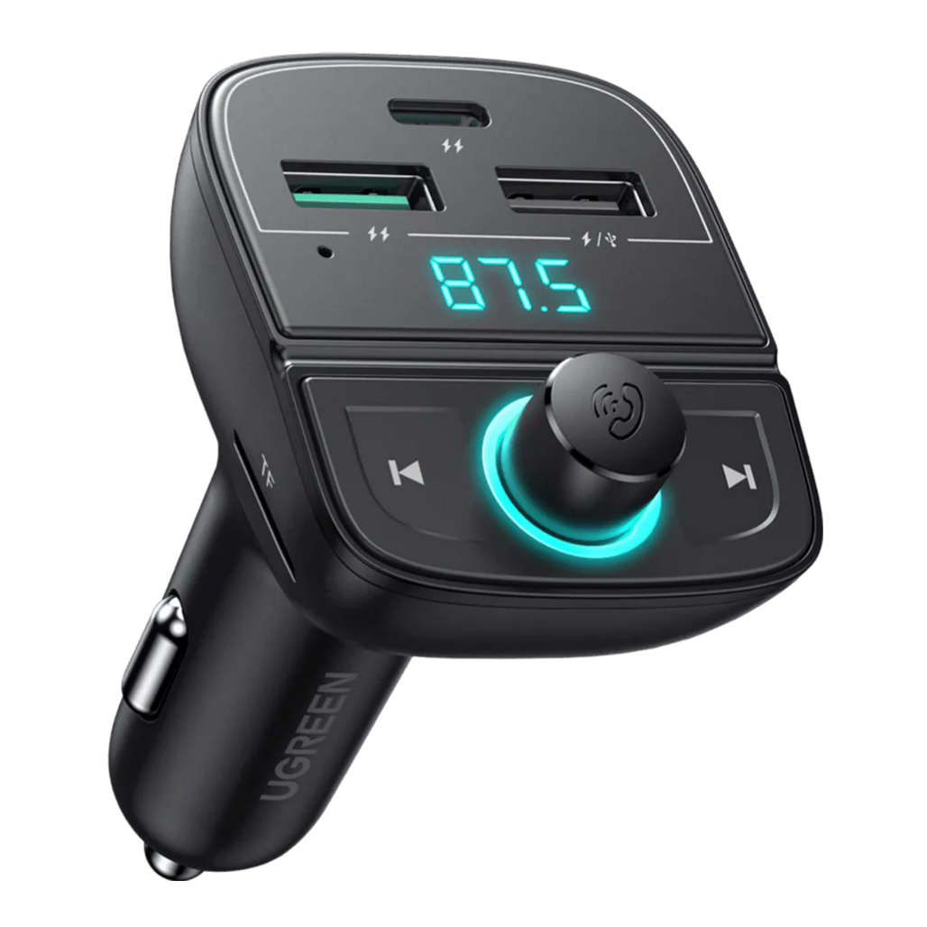 UGREEN Bluetooth 5.0 FM Transmitter with PD QC 3.0 Fast Charging