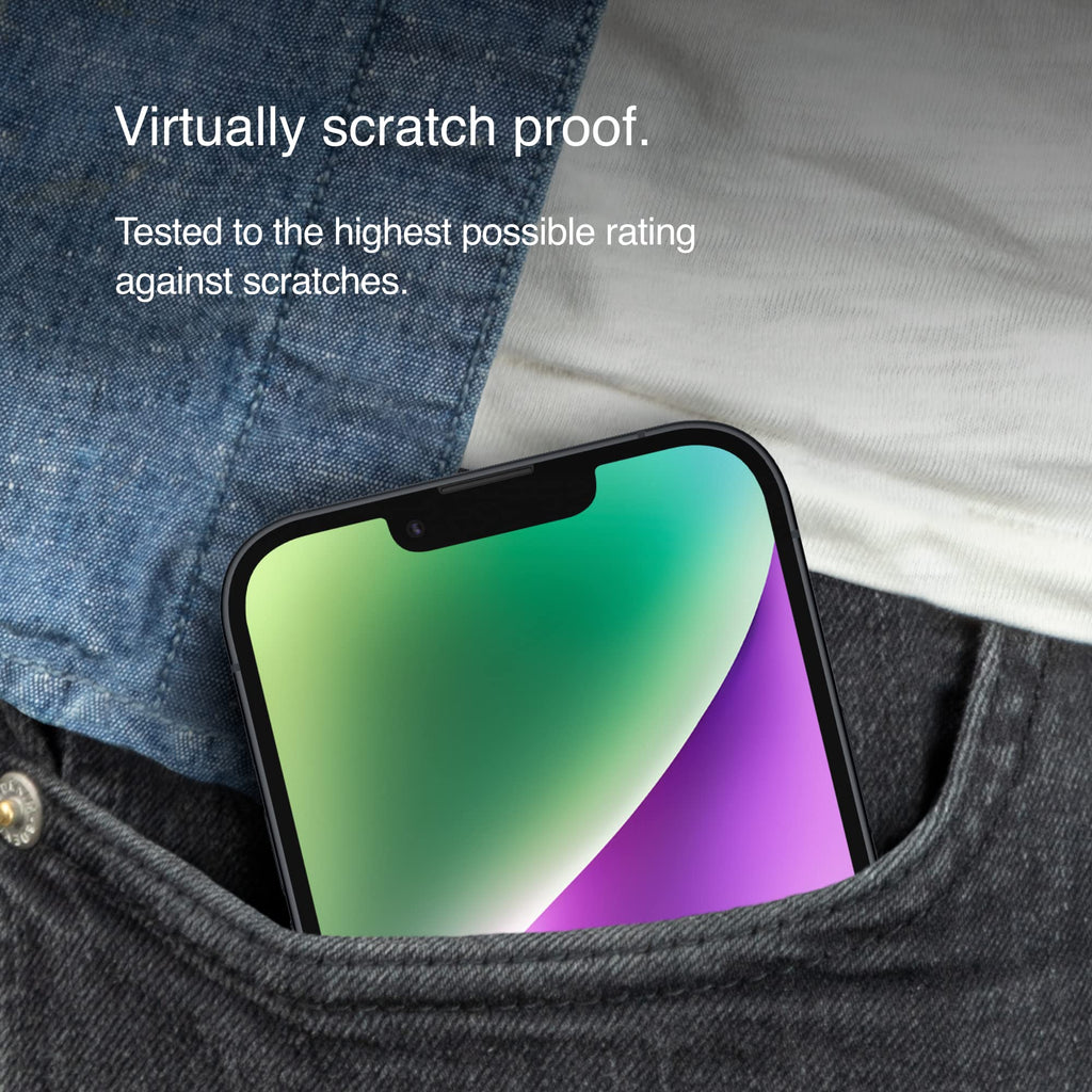 Belkin, OVA123ZZ, 2-Pack iPhone 14 / 13 / 13 Pro Tempered Glass Screen Protector