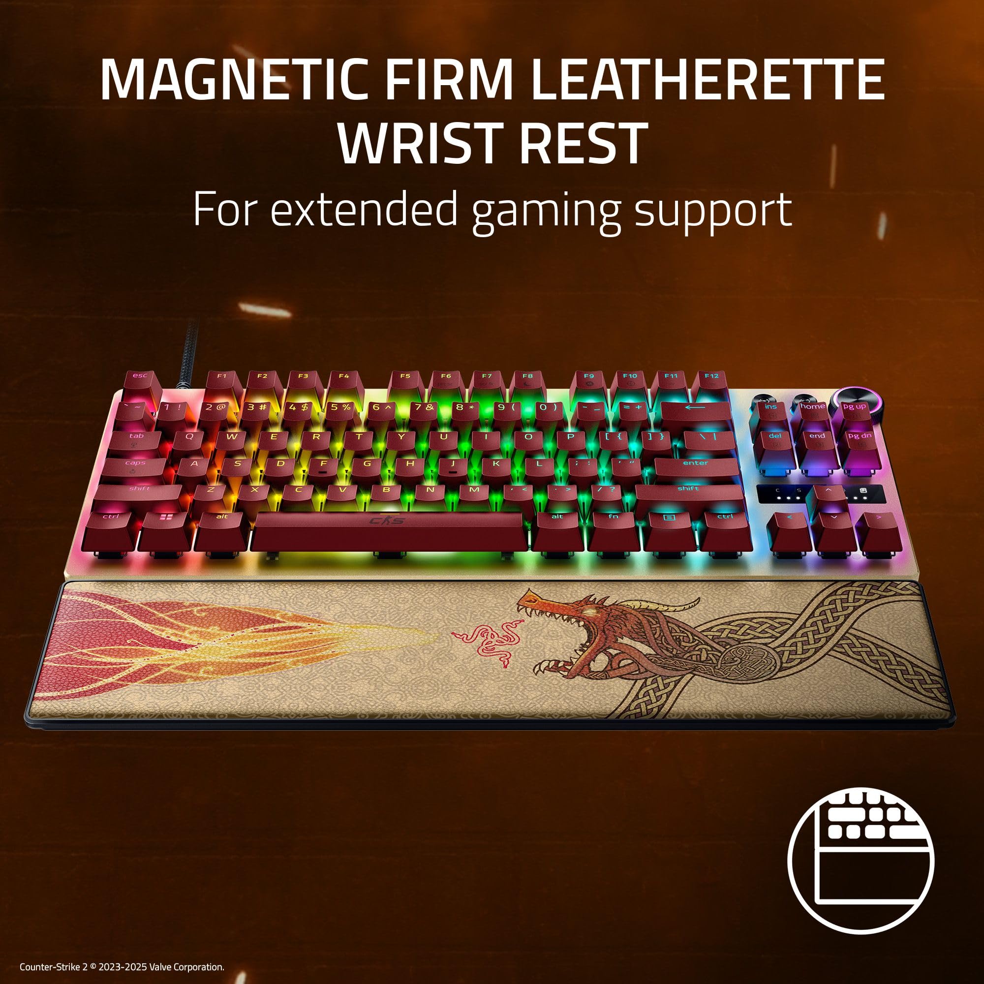Razer Huntsman V3 Pro Tenkeyless Analog -Optical Esports Keyboard - Counter-Strike 2 Edition