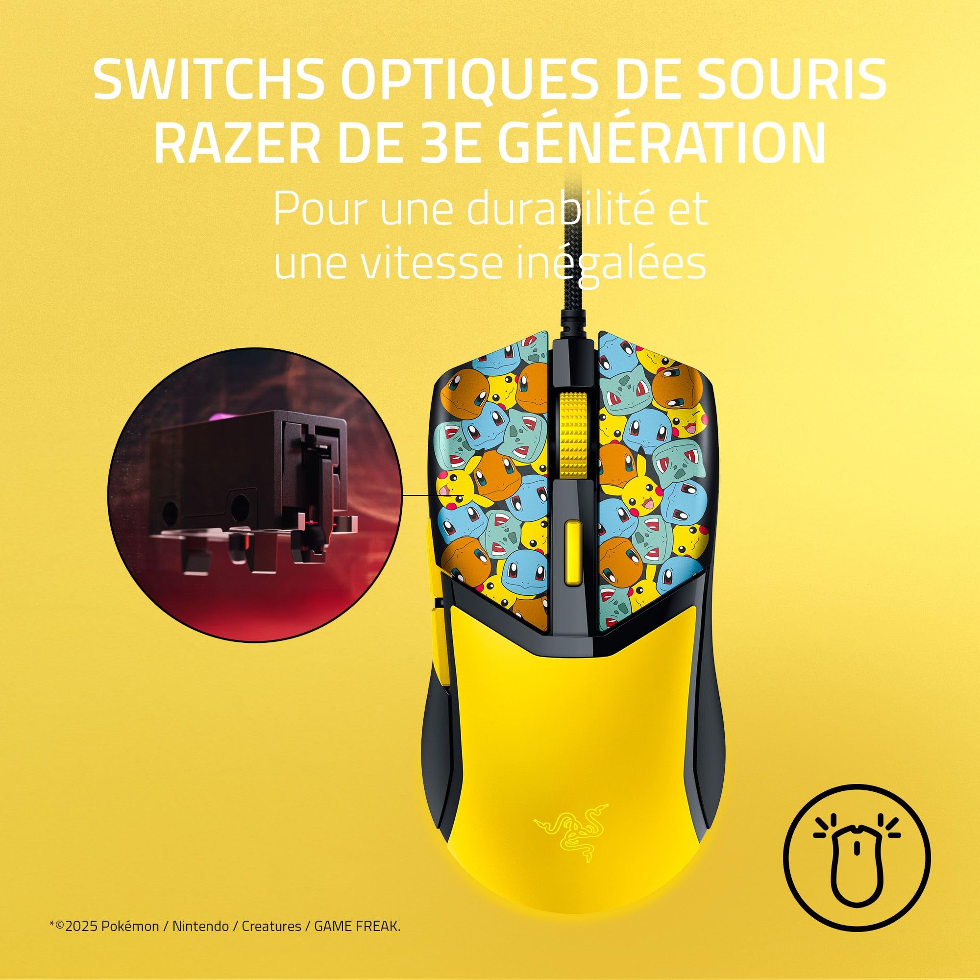 Razer Cobra - Customizable Gaming Mouse - Pokémon Kanto Starters Edition