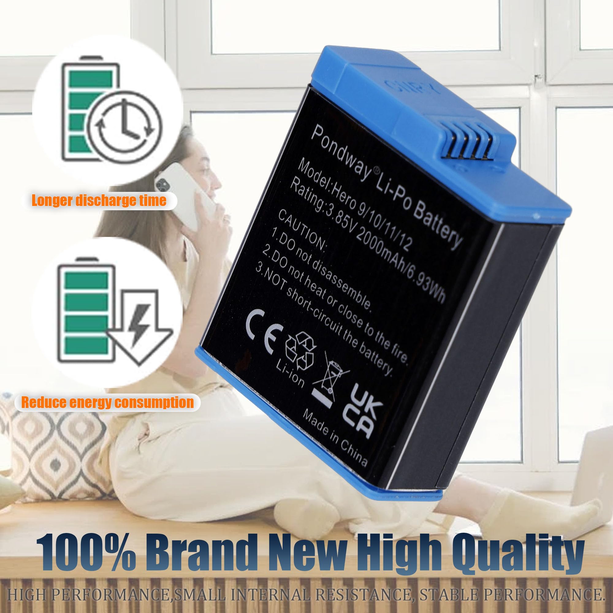 GoPro Rechargeable Li-Ion Battery for HERO9/10 Black