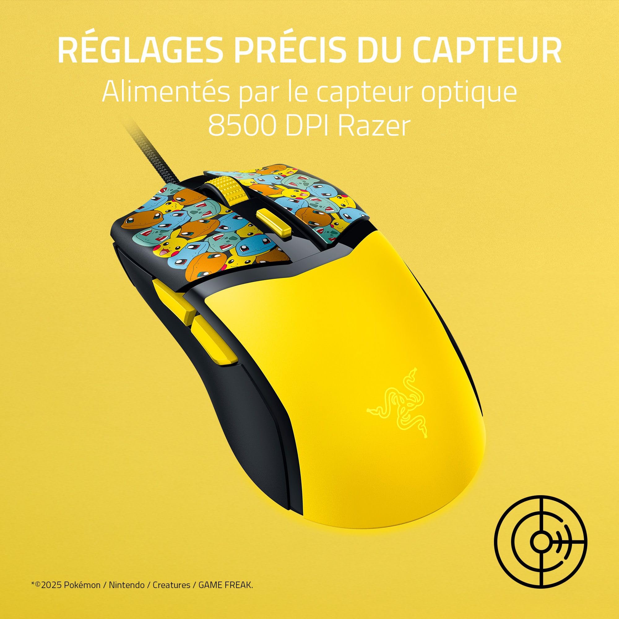 Razer Cobra - Customizable Gaming Mouse - Pokémon Kanto Starters Edition