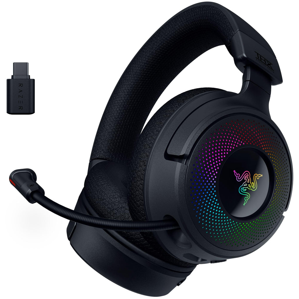 Kraken V3 X Wired USB Gaming Headset (Ultra-Lightweight at 285g, Triforce 40 mm Drivers, HyperClear Cardioid Microphone, 7.1 Surround Sound, Chroma RGB) Black