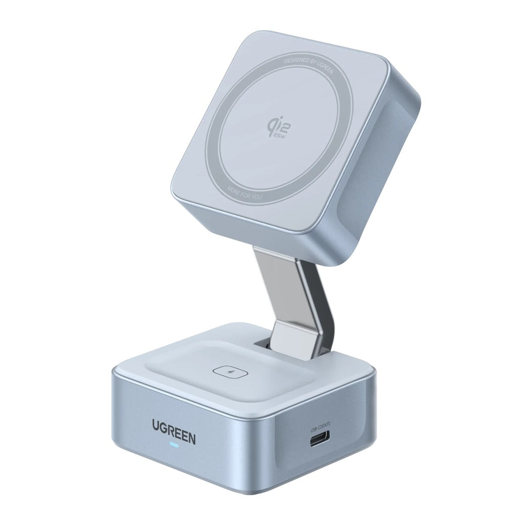 Ugreen 55960B MagFlow 2-in-1 Magnetic Wireless Charger