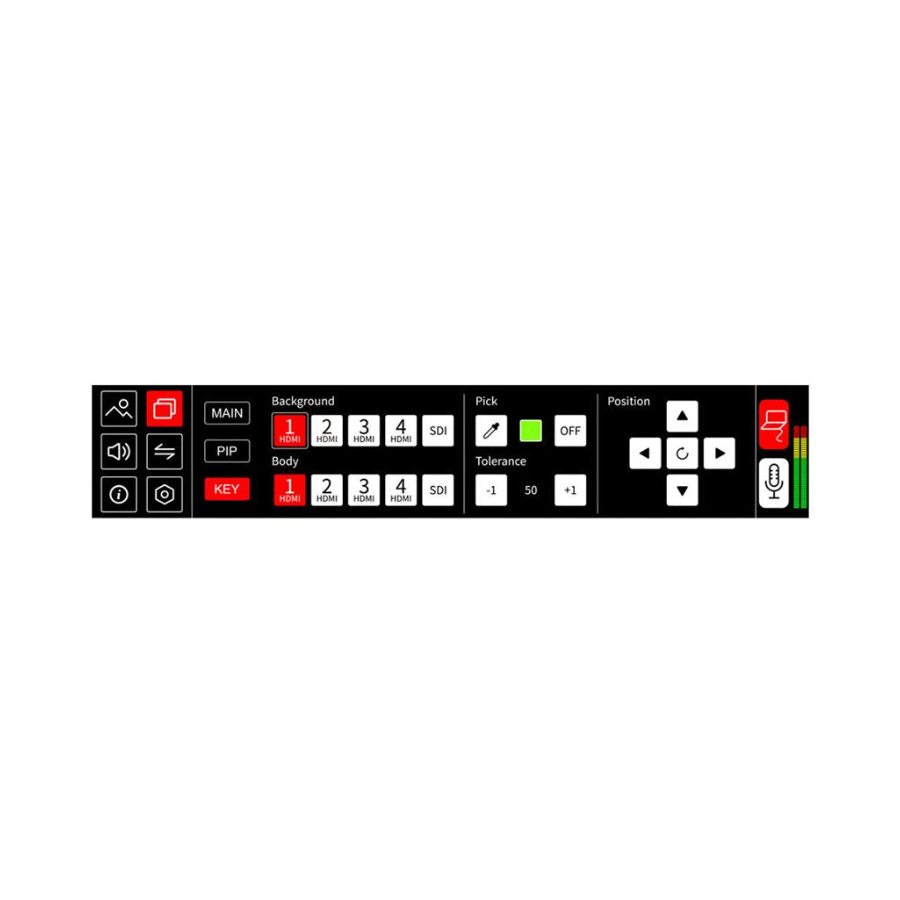 FeelWorld L4 HDMI Livestream Switcher with 10.1" LCD Monitor