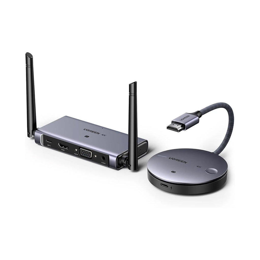 UGREEN 4K HDMI Wireless Extender, 50 Meters Wide Range, HDMI & VGA-Receiver, Powerful Chipset - CM586 90909A