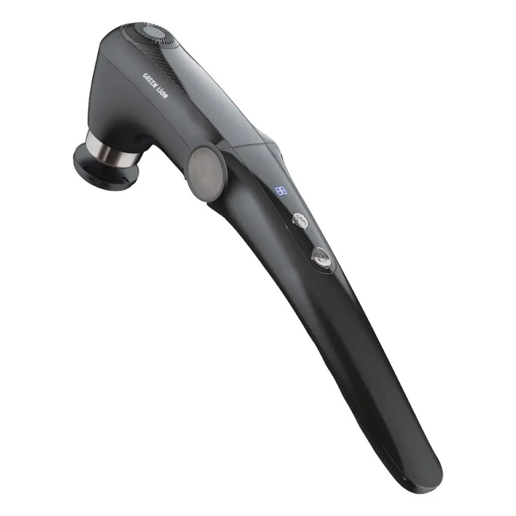 Green Lion Foldable Massage Gun with Long Handle & 45° Bend
