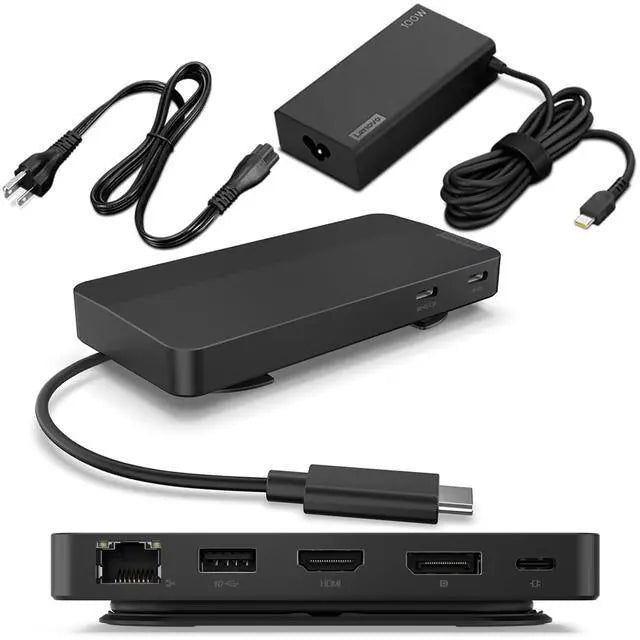 Lenovo USB-C Dual Display Dock with power Adapter - image 2