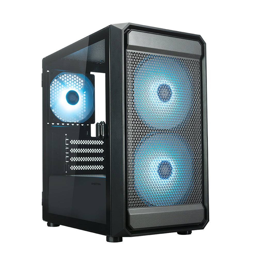 XASTRA A303M Mid Tower Computer Case 3ARGB Black