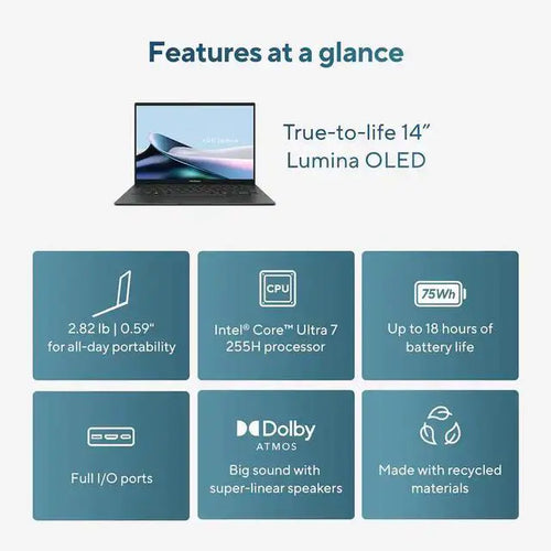 ASUS ZenBook UX3405CA-U7512 Ultra 7 255H 16GB 14-inch Laptop