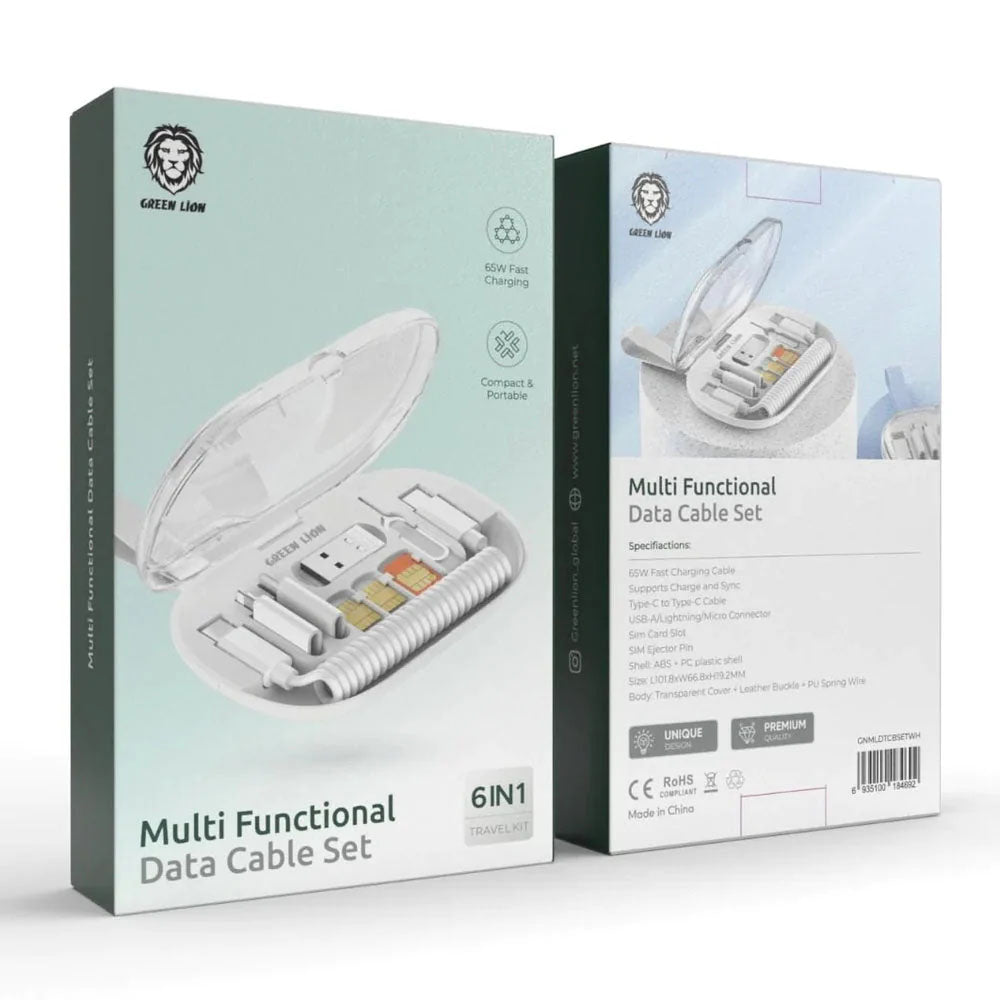 Green Lion Multifunctional Data Cable Set - 65W