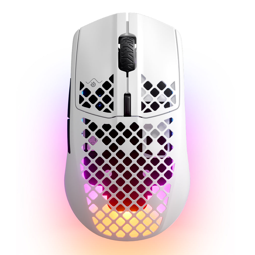 SteelSeries Aerox 3 Wireless Snow - Ultra Lightweight Mouse