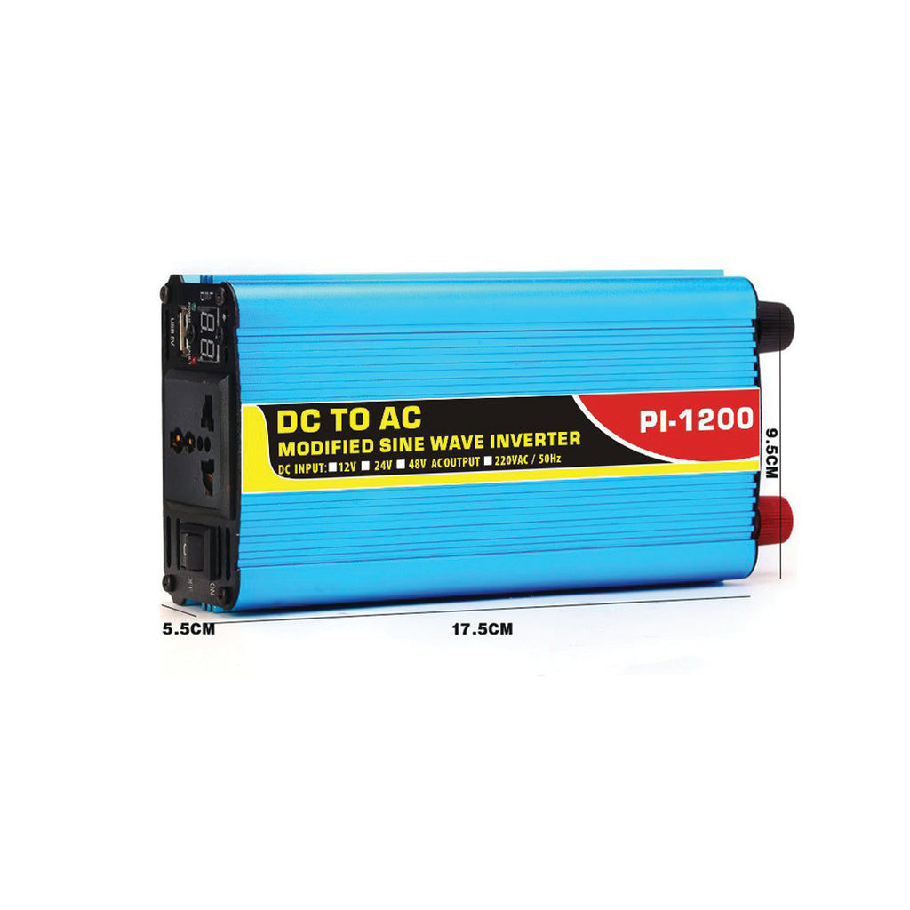 Conqueror 600 Watt Power Inverter DC 12V to AC 220V - PI1200