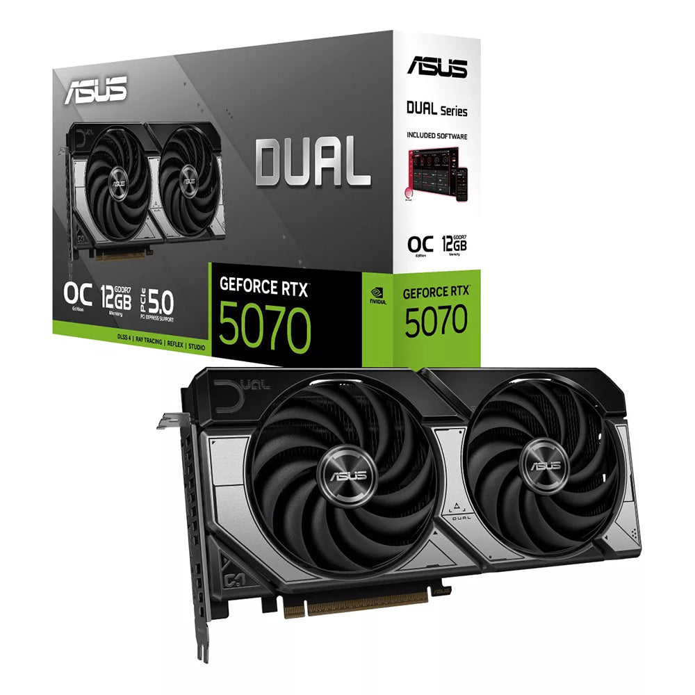 ASUS DUAL Geforce RTX 5070 12GB GDDR7 90YV0M17-M0NA00 Dual Fan