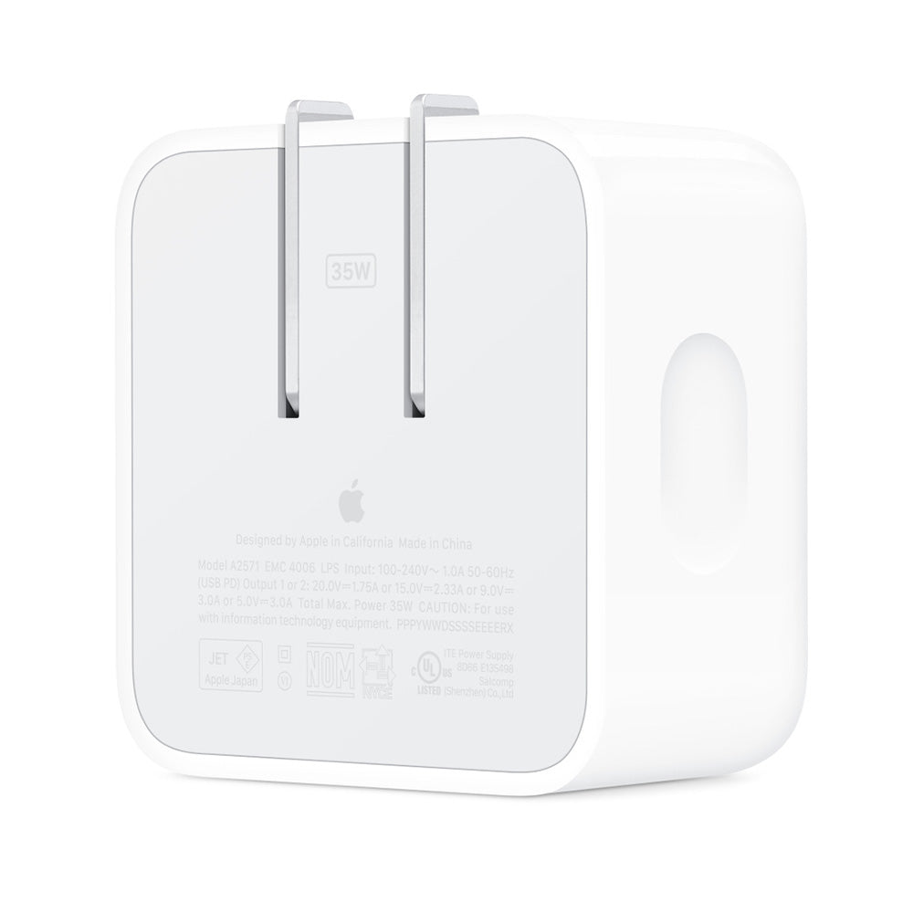 Apple 35W Dual USB-C Port Compact Power Adapter