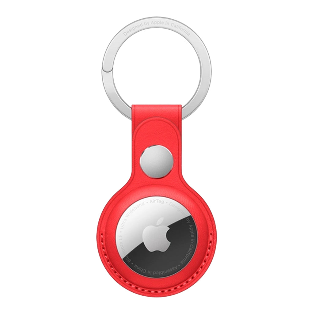 Apple AirTag Leather Key Ring - Product(RED)