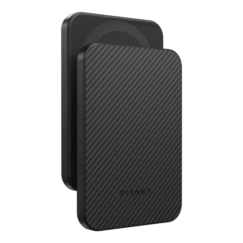Pitaka 5000mAh Slim Qi2 Aramid Fiber Magnetic Power Bank