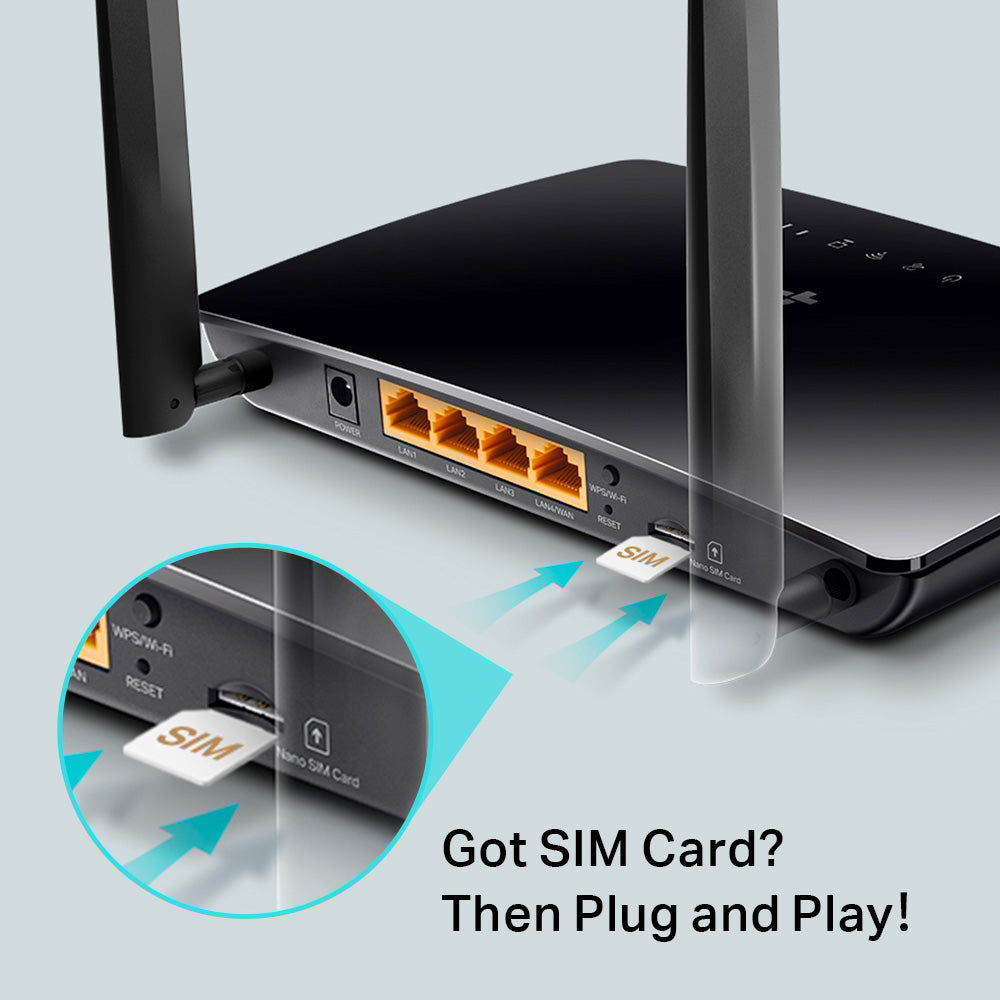 Tp-Link Archer MR202 AC750 Wireless Dual Band 4G LTE Router