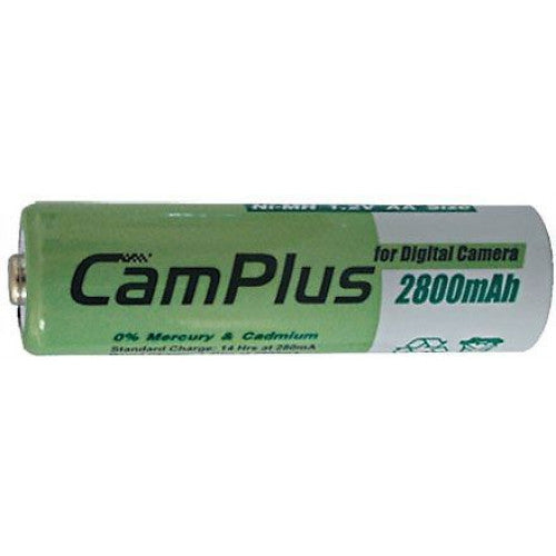 CamPlus AA Rechargeable Battery 2800 mAh Pack of 2 - CM2800AA