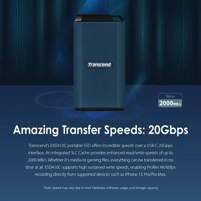 Transcend Esd410C 1Tb - 2Tb - 4Tb