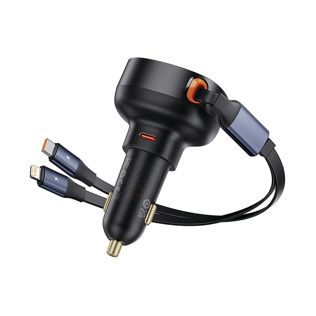 Baseus Enjoyment Pro 60W Car Charger Type-C & Lightning