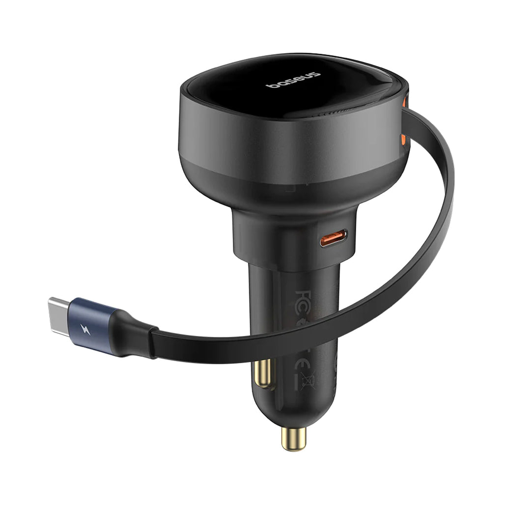 Baseus Enjoyment Pro - Retractable Car Charger 60W