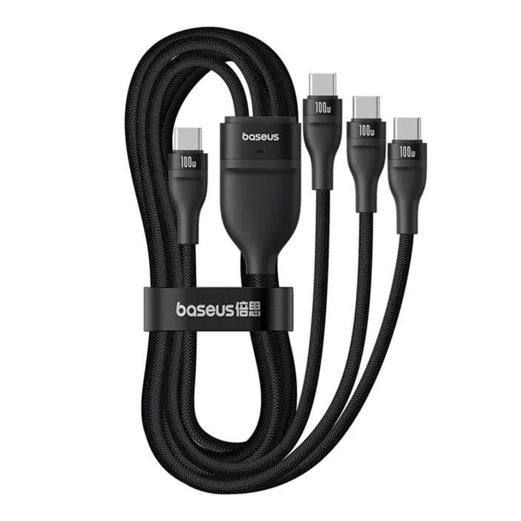 Baseus Flash Series 3 Type-C to C+C+C Fast Charging Cable