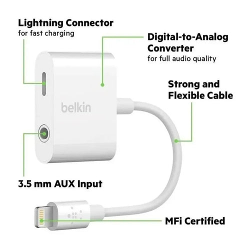 Belkin 3.5mm Audio + Charge Rockstar