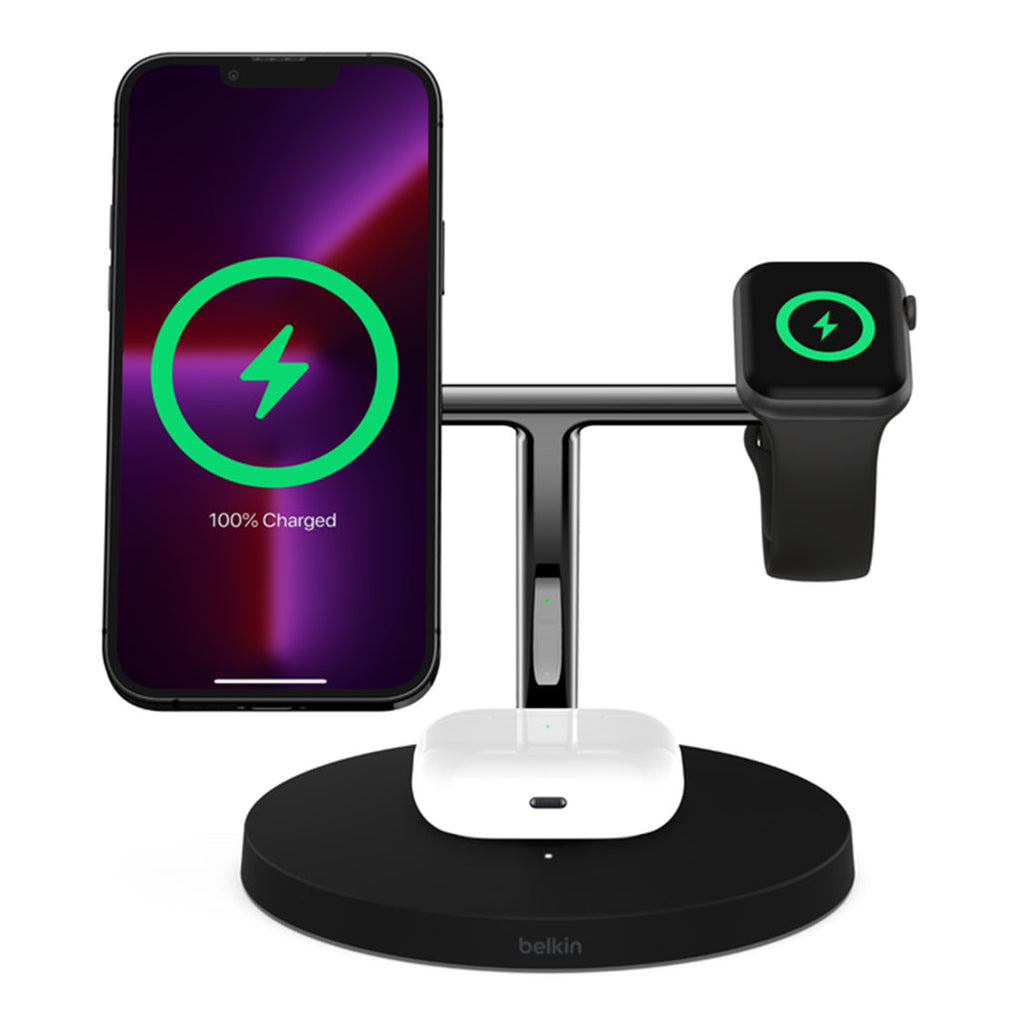 Belkin BoostCharge Pro - 3in1 Wireless Charger|Black