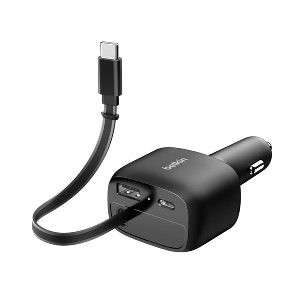 Belkin BoostCharge 75W Retractable Car Charger